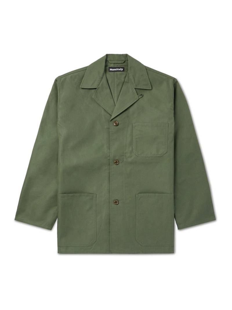 Monitaly - Convertible-Collar Cotton-Blend Ripstop Jacket - Men - Green - UK/US 40 von Monitaly