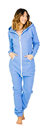 Moniz Damen Jumpsuit, Onesie, Overall (graublau, L) von Moniz