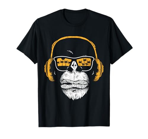 Monkey DJ Gift Designs Herren Cartoon-Monkey-DJ-T-Shirt Schwarz Klein EU S T-Shirt Monkey DJ Gift Designs Herren Cartoon-Monkey-DJ-T-Shirt Schwarz Klein EU S T-Shirt von Monkey DJ Gift Designs