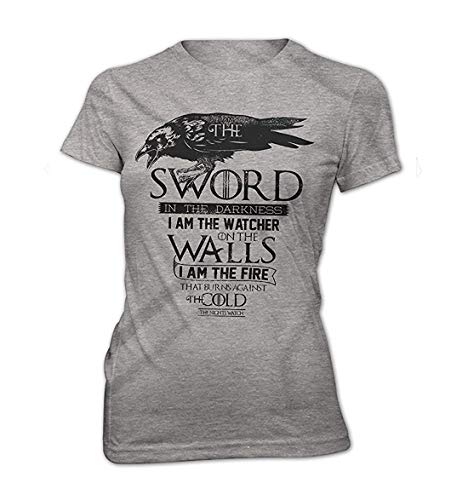 Damen Slim Fit T-Shirt Game of Thrones Die Nachtwache das Lied Serie TV von Monkey Print