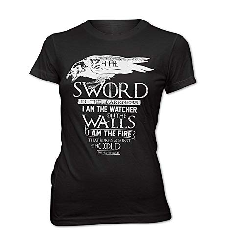 Damen Slim Fit T-Shirt Game of Thrones Die Nachtwache das Lied Serie TV von Monkey Print