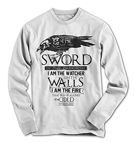 Herren Longsleeve T-Shirt Game of Thrones Die Nachtwache, das Lied Serie TV von Monkey Print