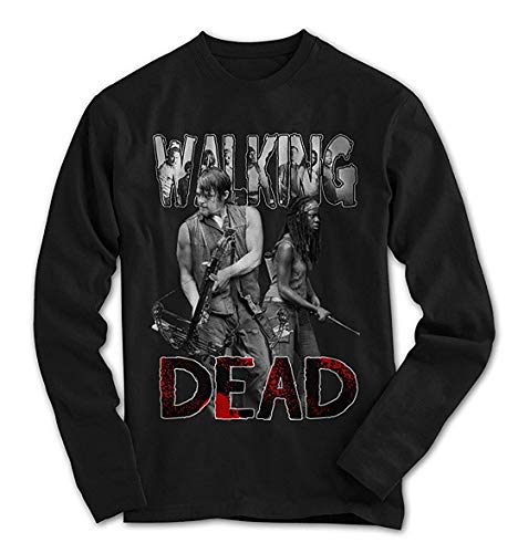 Herren Longsleeve T-Shirt Walking Dead Daryl Michonne Rick Zombie Serie Film von Monkey Print