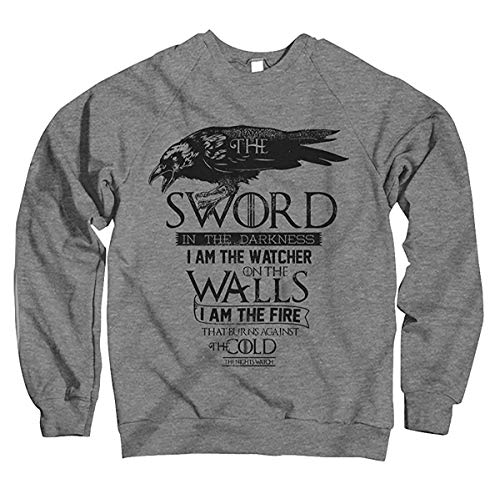 Herren Sweatshirt Pullover Game of Thrones Die Nachtwache, das Lied Serie TV von Monkey Print