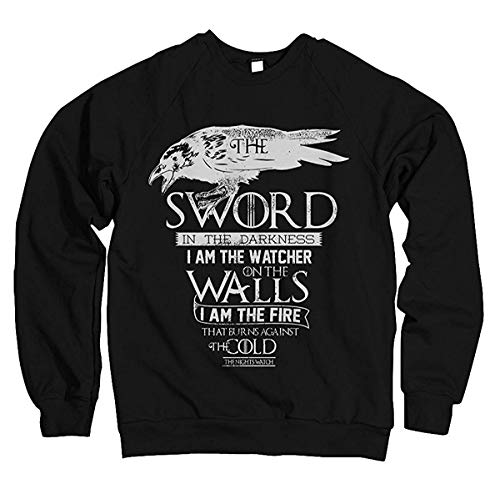 Herren Sweatshirt Pullover Game of Thrones Die Nachtwache, das Lied Serie TV von Monkey Print