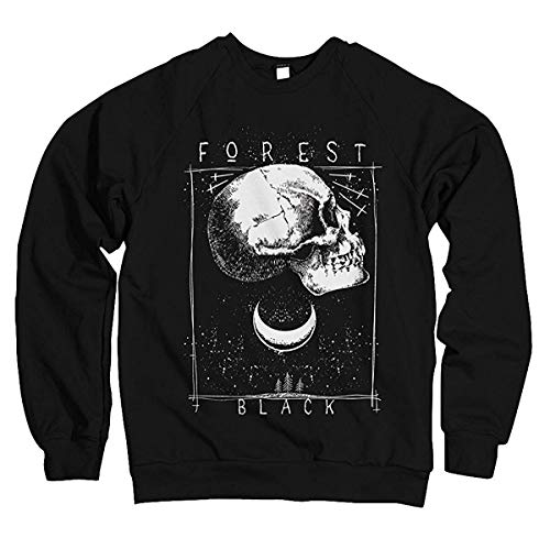 Monkey Print Herren Sweatshirt Pullover Gothic Punk Forest Black von Monkey Print