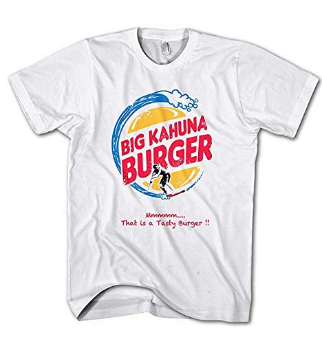 Herren T-Shirt Big Kahuna Burger Fiction Movie Pulp Weiß von Monkey Print