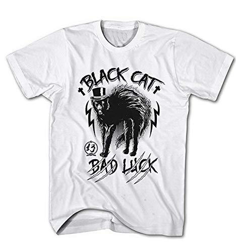 Herren T-Shirt Black Cat 13 Bad Luck von Monkey Print