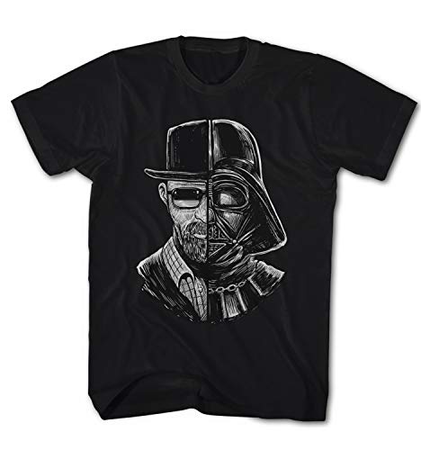 Herren T-Shirt Darth Heisenberg Vader Breaking Business Bad Empire, Größe:4XL, Farbe:Graumeliert von Monkey Print