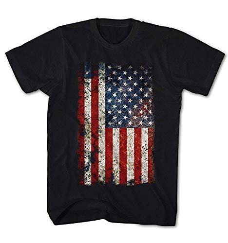 Herren T-Shirt USA Flagge Vintage Grunge Look von Monkey Print