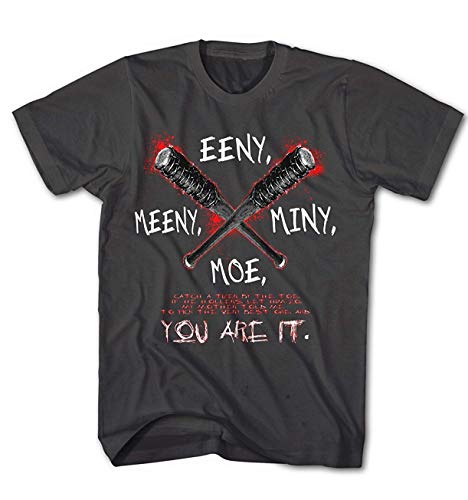 Herren T-Shirt Walking, Dead Eeny Meeny Miny Moe. You Are it ! Negan von Monkey Print