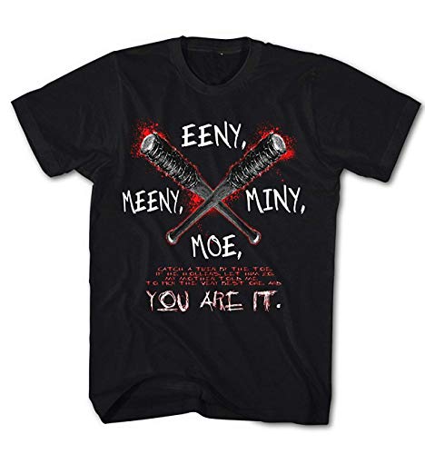 Herren T-Shirt Walking, Dead Eeny Meeny Miny Moe. You Are it ! Negan von Monkey Print