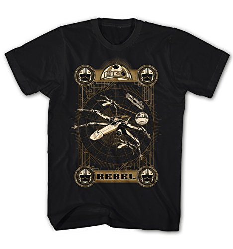 Herren T-Shirt X-Wing Star Wars Rebel Starfighter Skywalker Movie Film Kino von Monkey Print