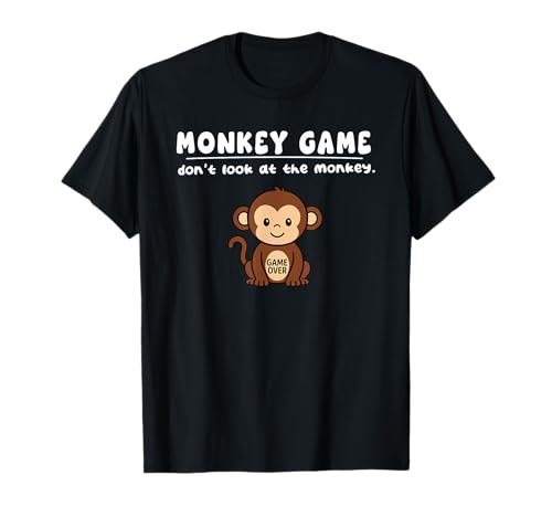 Lustiges Affen-Spiel "Don't Look Game Over" für Jungen Mädchen Kinder T-Shirt von MonkeyAxis1