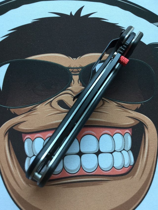 Red Super Grip Daumenstecker 1x Ontua Ratte Messer Kiefernknopf Onyto von MonkeymenCo