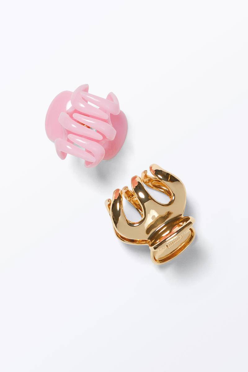 2Er-Pack Mini-Haarklammern - Rosa Bronze von Monki
