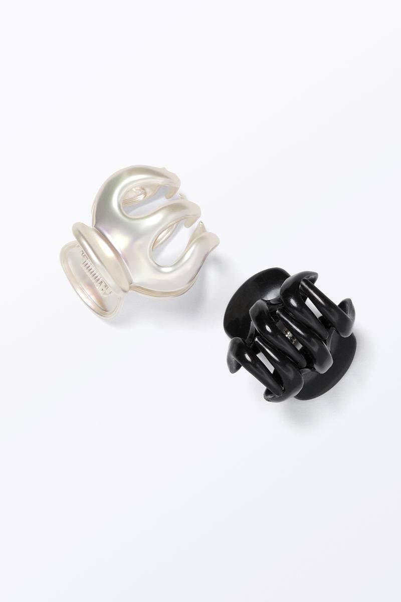 2Er-Pack Mini-Haarklammern - Schwarz Beige von Monki