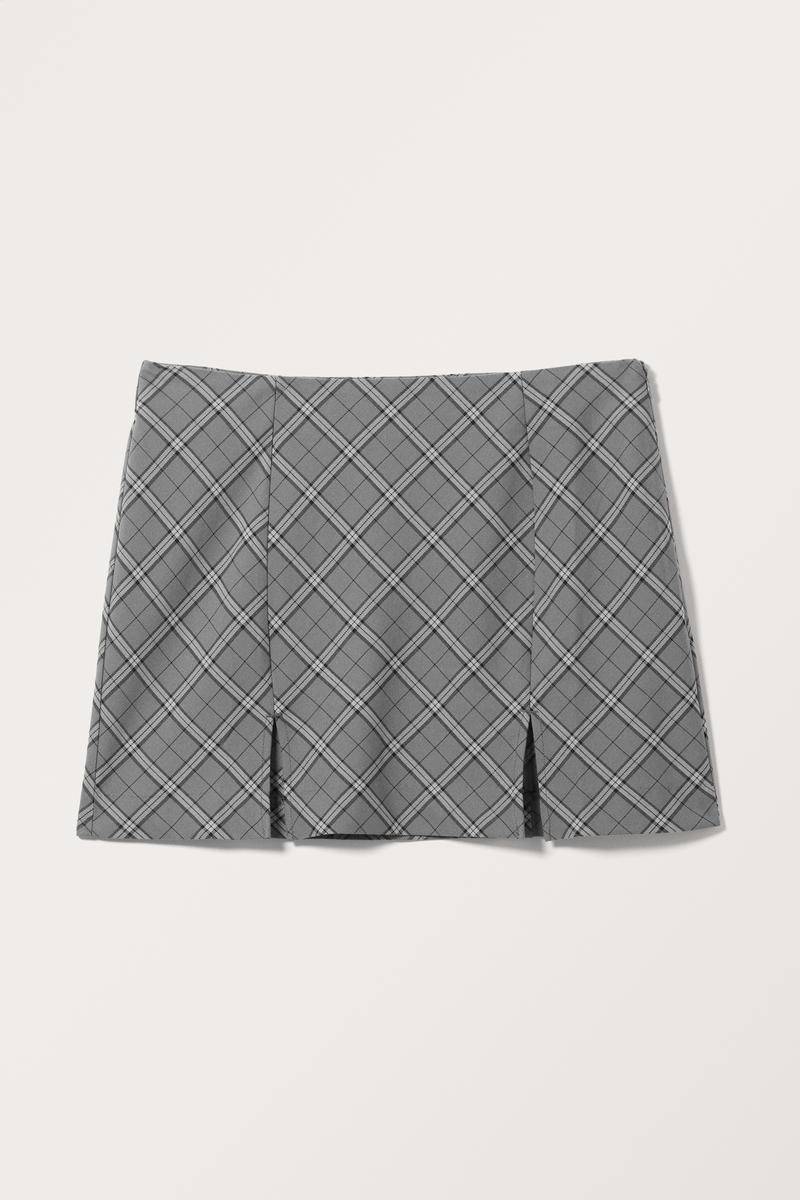 Anzug-Minirock Mit Schlitzen - Grau von Monki