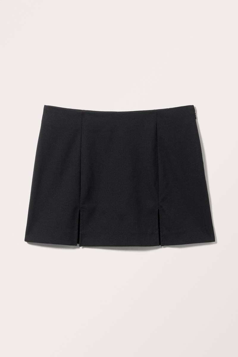 Anzug-Minirock Mit Schlitzen - Schwarz von Monki