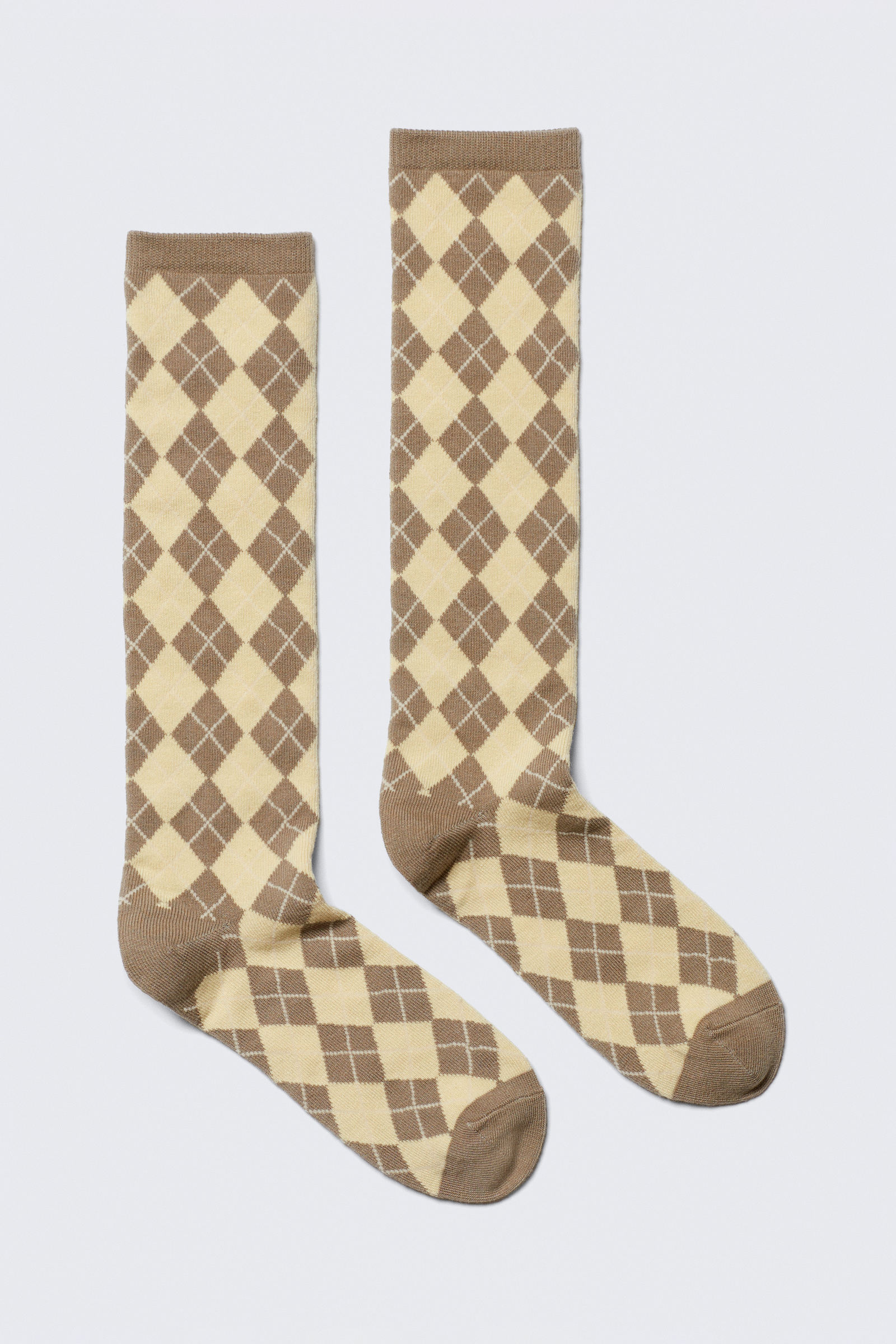 Argyle Knee-High Socks von Monki