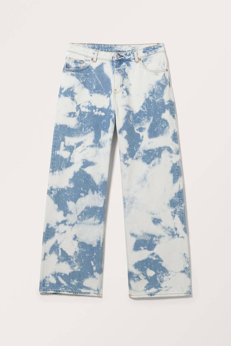 Baggy-Jeans Naoki Mit Batikmuster - Blau von Monki