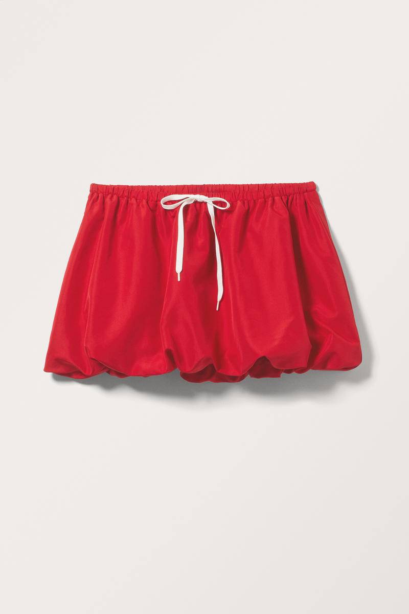 Ballon-Minirock - Rot von Monki