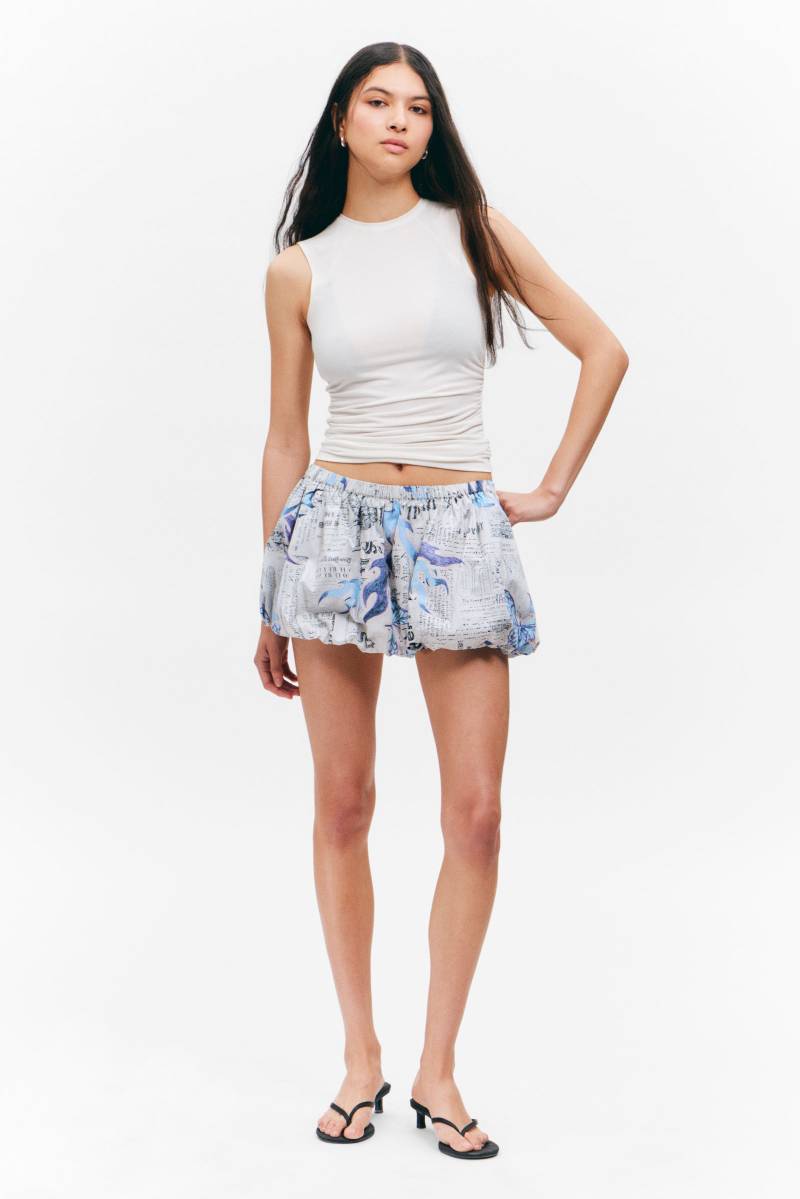Balloon Mini Cotton Skirt von Monki