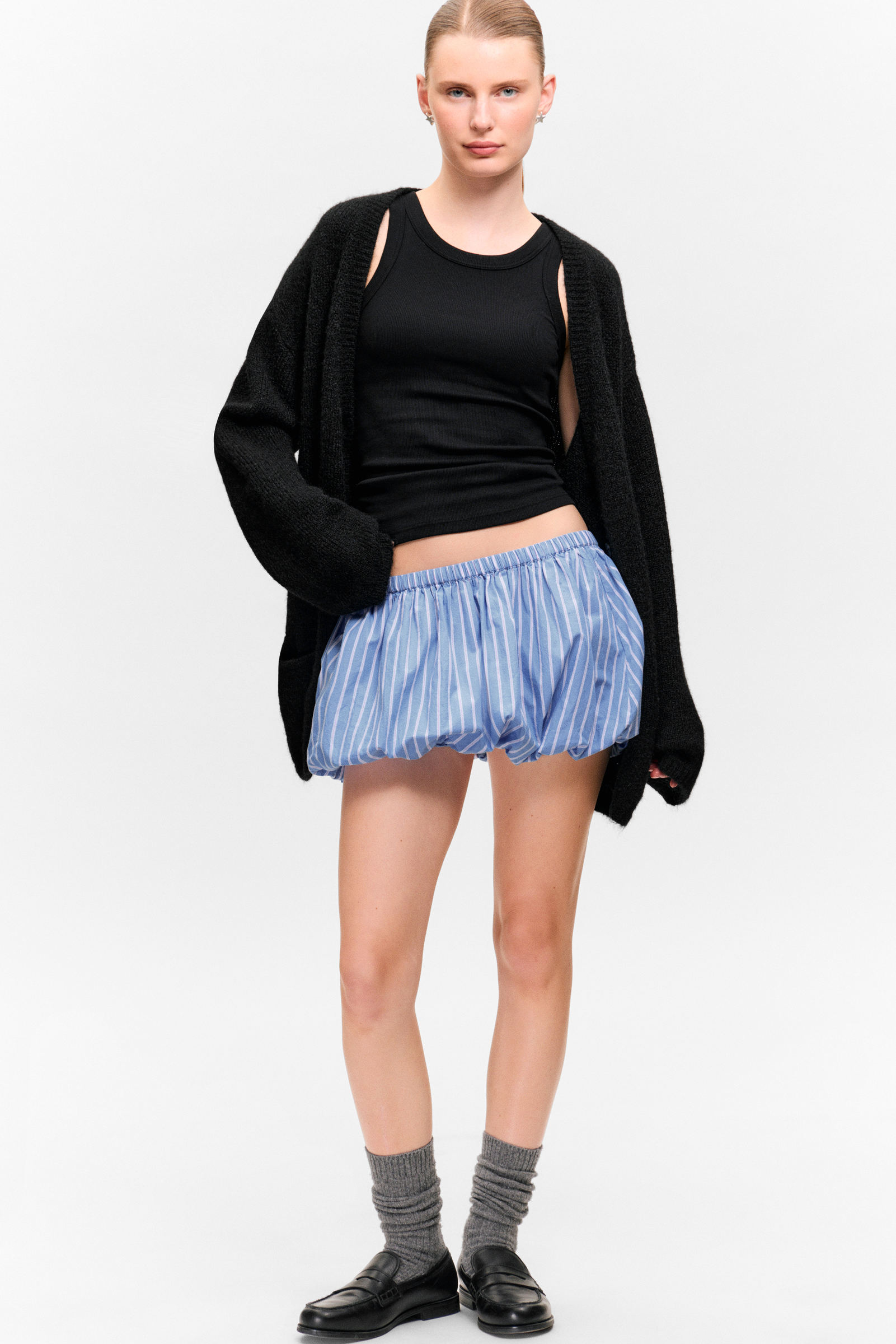 Balloon Mini Cotton Skirt von Monki