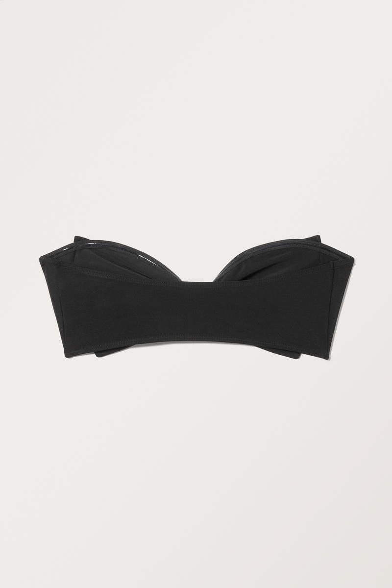 Bandeau-Bikinioberteil Mit Schleife - Schwarz von Monki