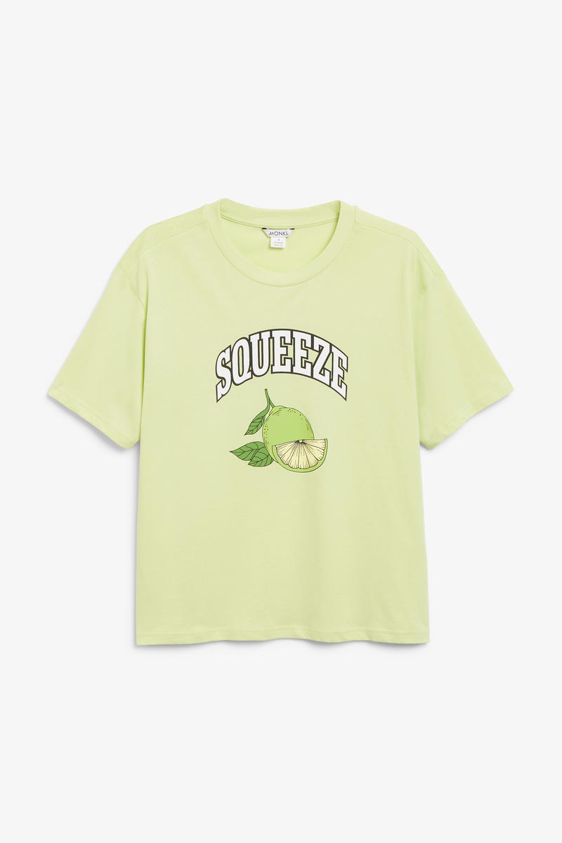 Baumwoll-T-Shirt - Grün von Monki