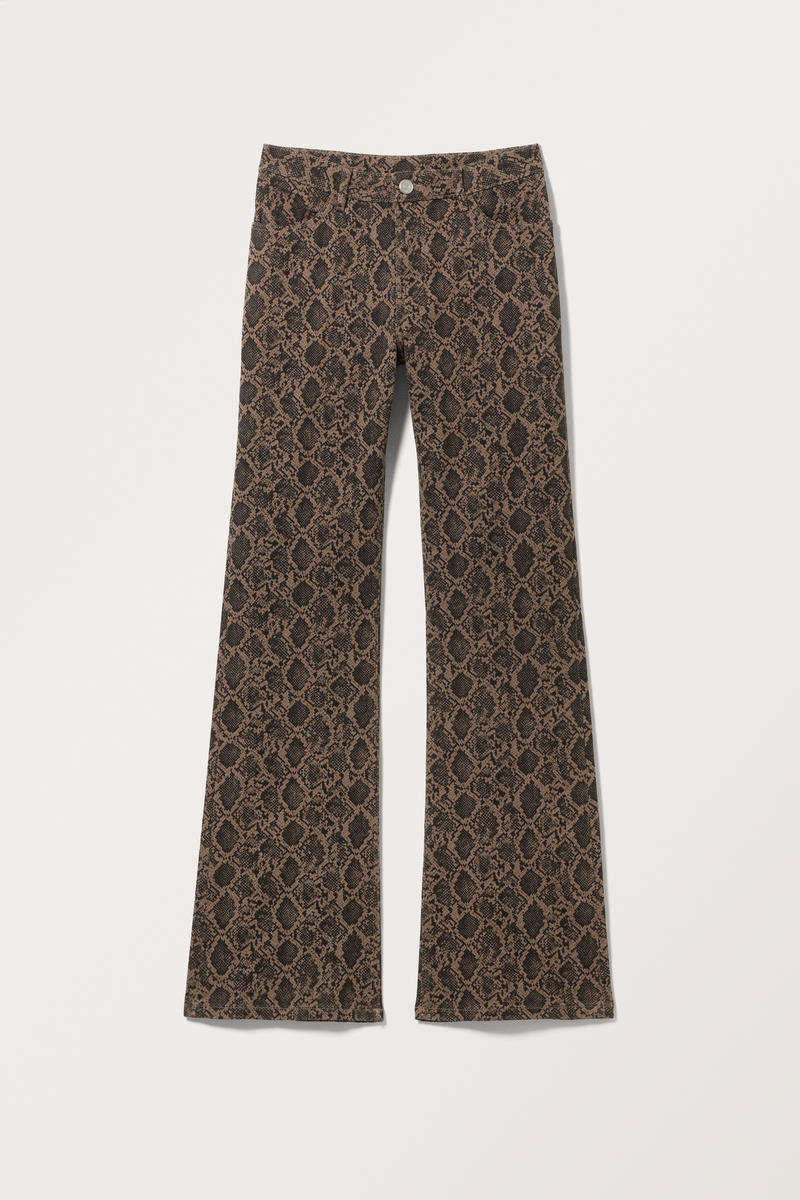 Baumwollhose Mit Normaler Taille - Braun von Monki