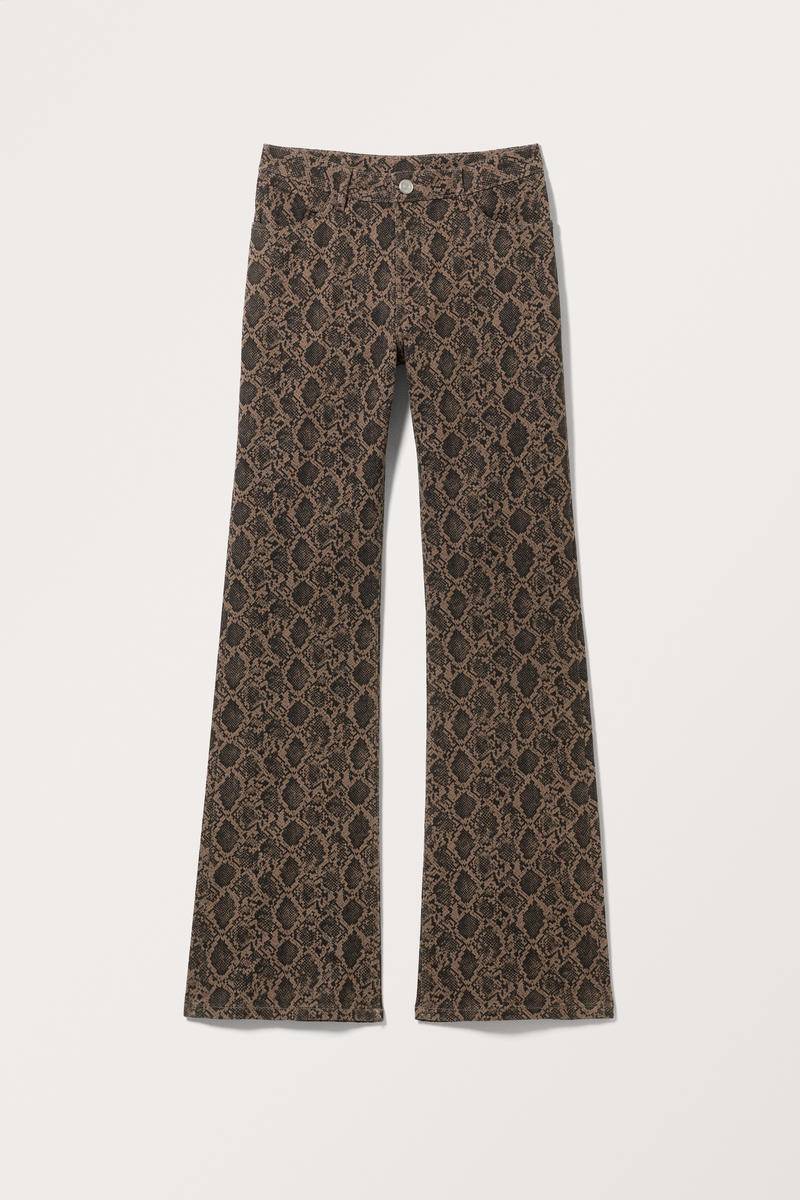 Baumwollhose Mit Normaler Taille - Braun von Monki