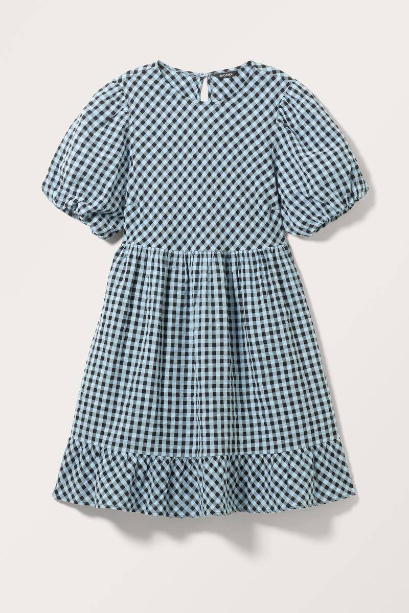 Bauschiges Minikleid In A-Linie - Blau von Monki