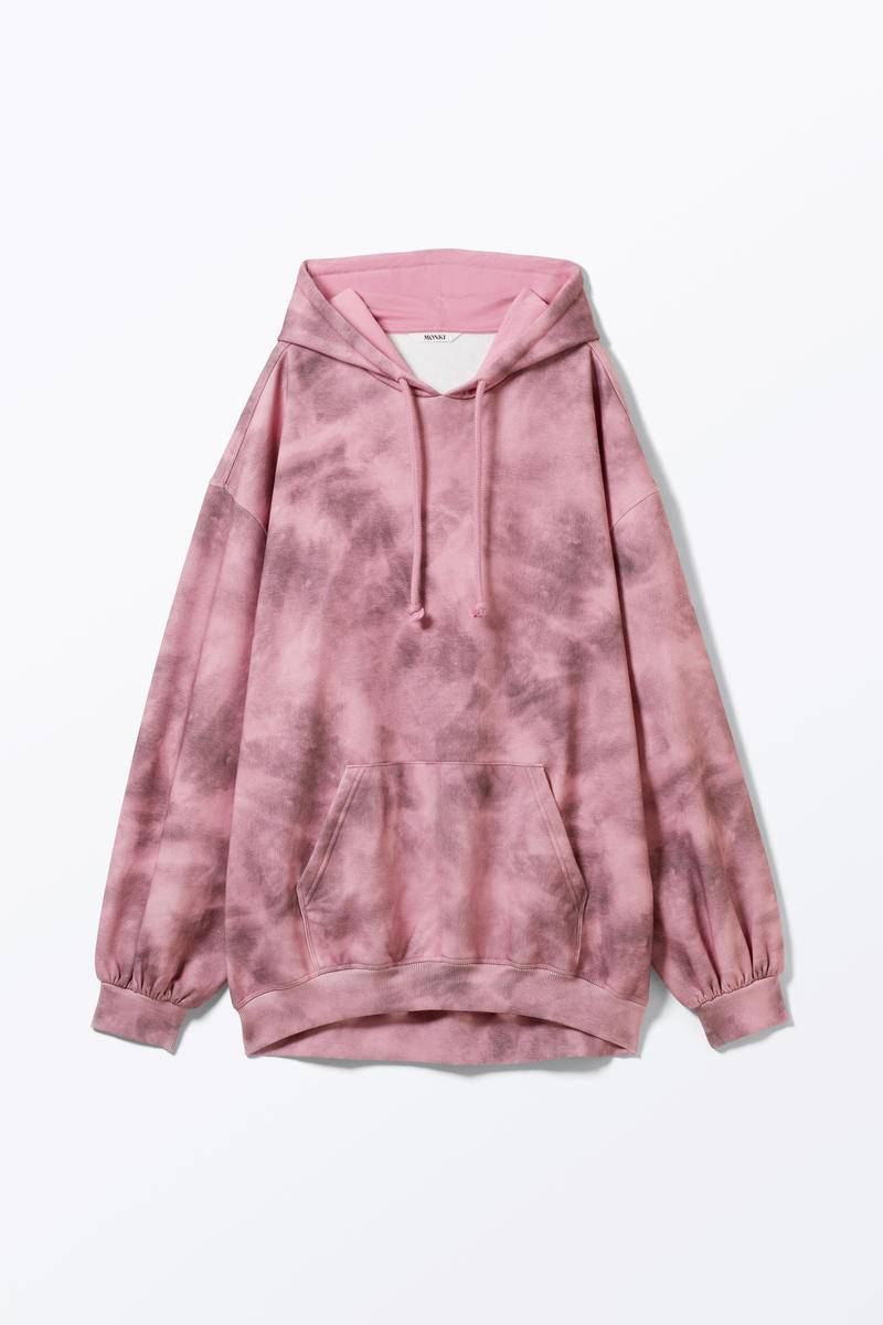 Bedruckter Oversized-Hoodie - Rosa von Monki