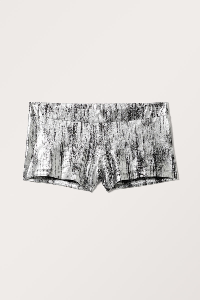Beschichtete Mini Hotpants - Grau Beschichtete Mini Hotpants - Grau von Monki