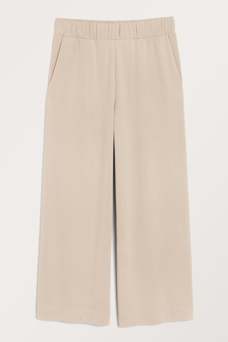 Besonders Weiche Hose Mit Weitem Bein - Beige von Monki