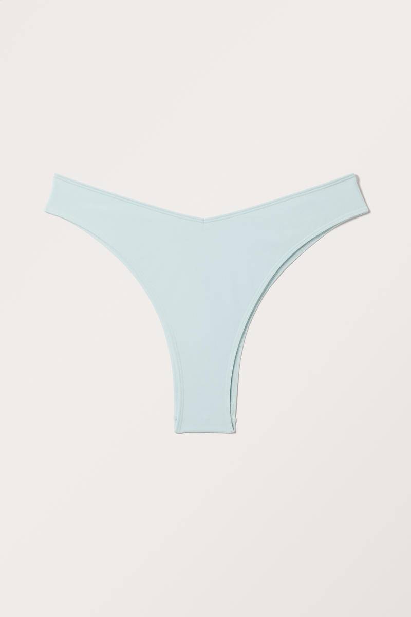 Bikinihose Im V-Design Mit Tiefem Bund - Blau von Monki