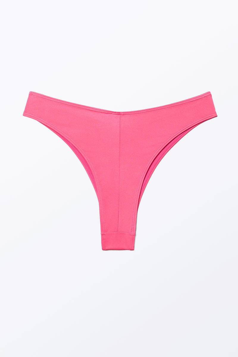 Bikinihose Im V-Design Mit Tiefem Bund - Rosa von Monki