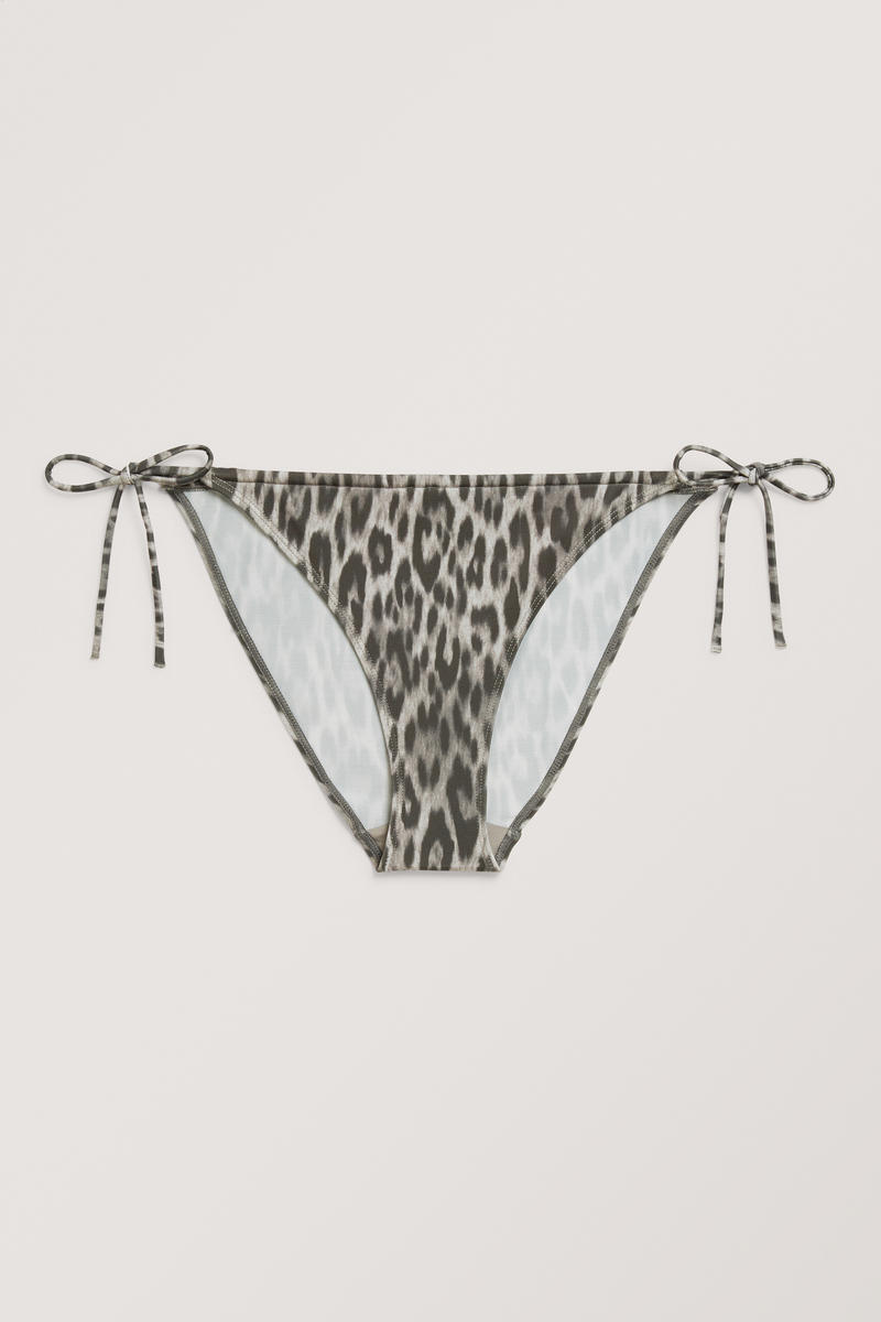 Bikinihose Mit Seitlicher Bindung - Grau von Monki