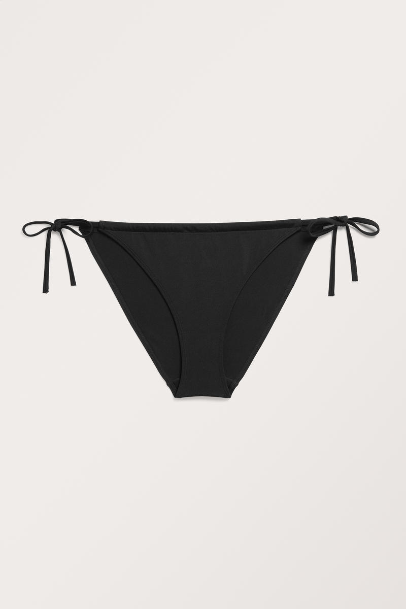 Bikinihose Mit Seitlicher Bindung - Schwarz von Monki