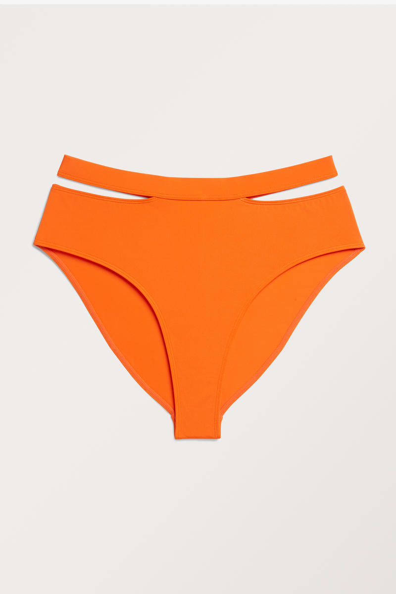 Bikinislip Mit Cut-Outs An Der Seite - Orange von Monki