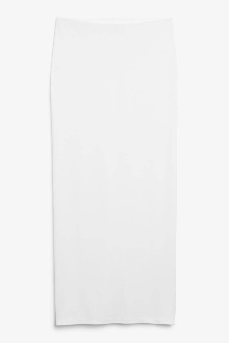 Bleistiftrock Aus Jersery - Weiß von Monki