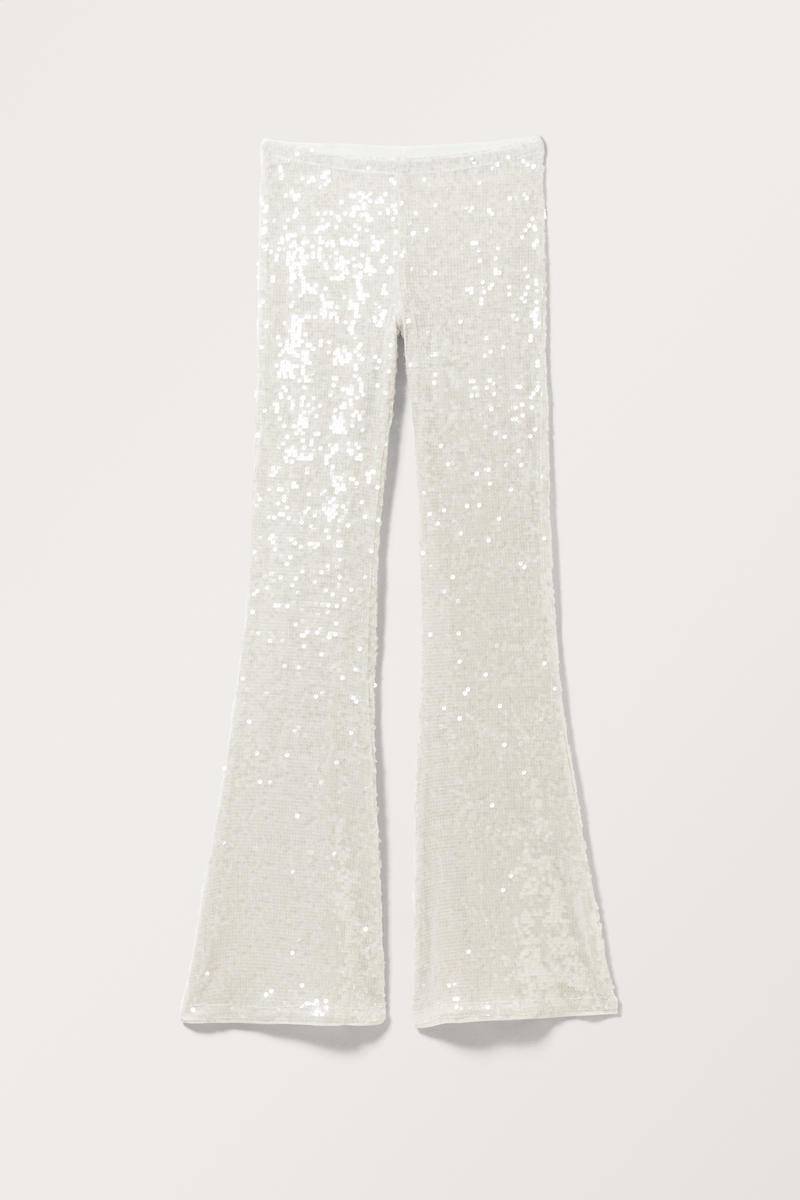 Bootcut-Hose Mit Pailletten - Grau von Monki