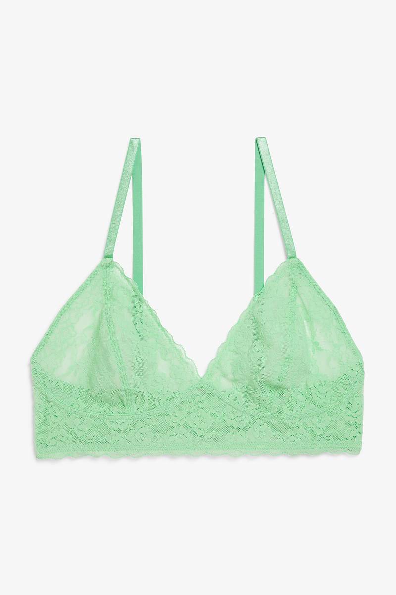 Bralette Aus Spitze - Grün von Monki
