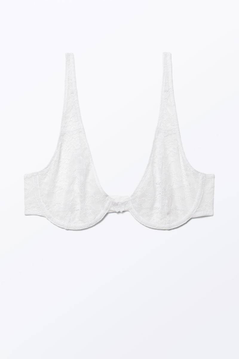 Bügel-Bh Mit Spitzeneinsatz - Weiß von Monki
