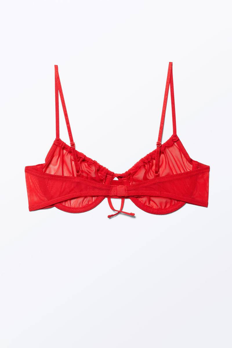 Bügelloser Netz-Bh Zum Binden - Rot von Monki