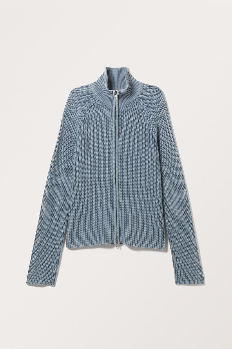 Cardigan Mit Zwei-Wege-Reißverschluss - Blau von Monki