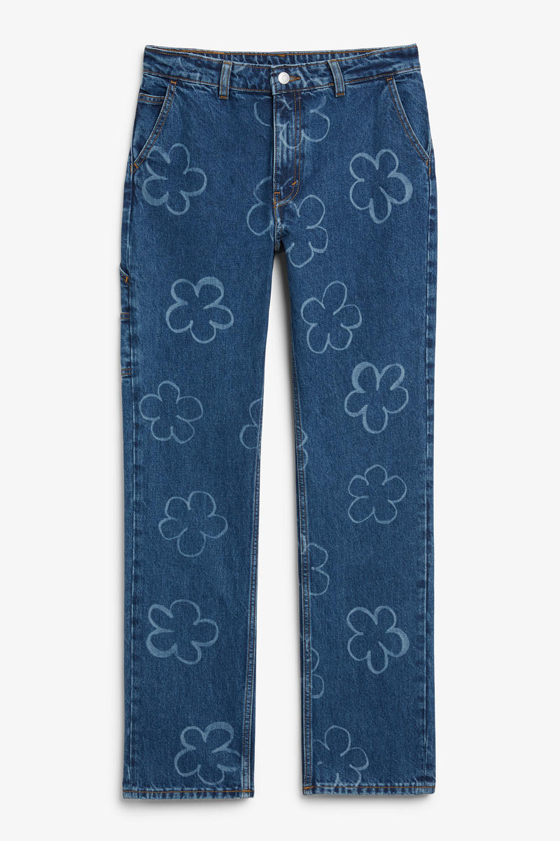 Cargo-Jeans - Blau Mehrfarbig von Monki