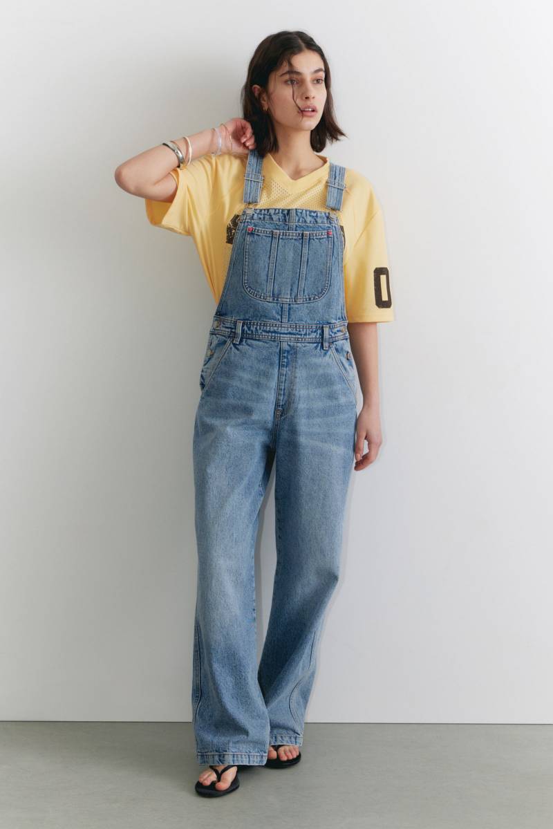 Classic Cotton Denim Dungarees von Monki