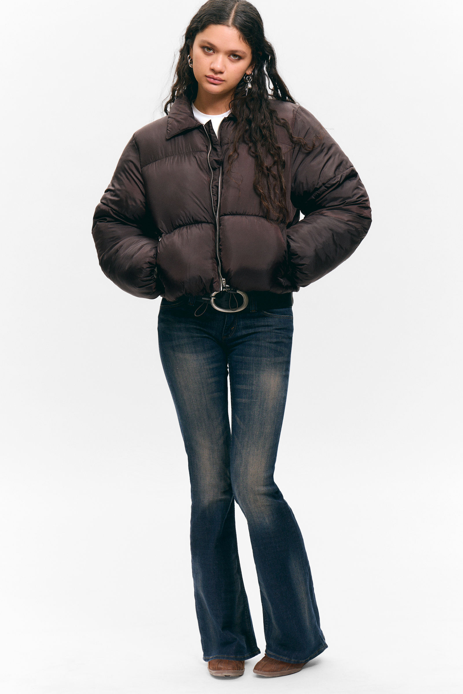 Collared Puffer Jacket von Monki